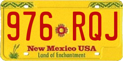 NM license plate 976RQJ