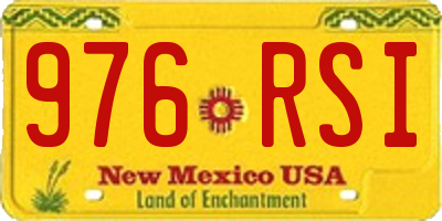 NM license plate 976RSI