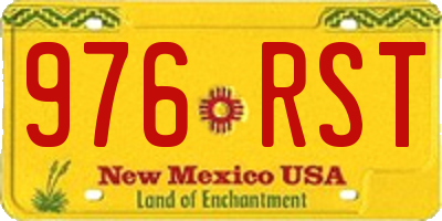 NM license plate 976RST