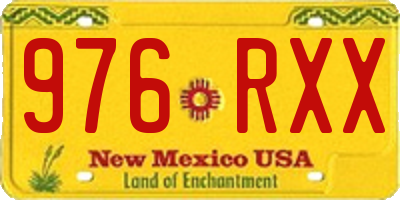 NM license plate 976RXX