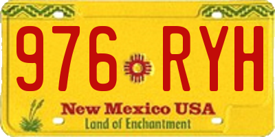 NM license plate 976RYH