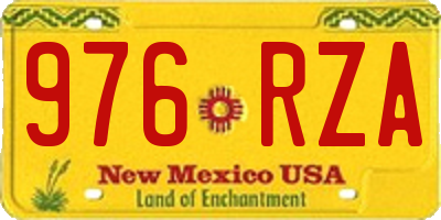 NM license plate 976RZA