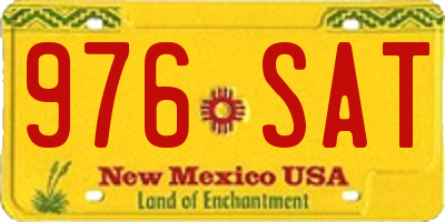 NM license plate 976SAT