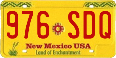 NM license plate 976SDQ