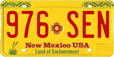 NM license plate 976SEN