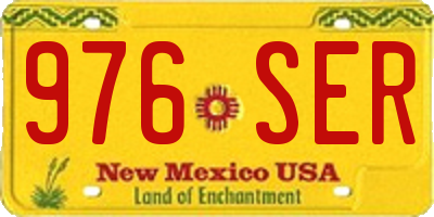 NM license plate 976SER