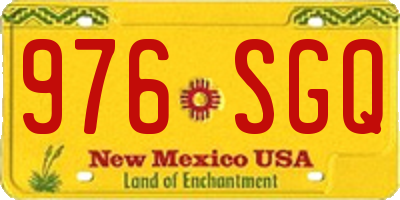 NM license plate 976SGQ