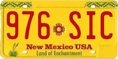 NM license plate 976SIC
