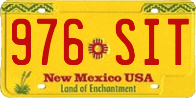 NM license plate 976SIT