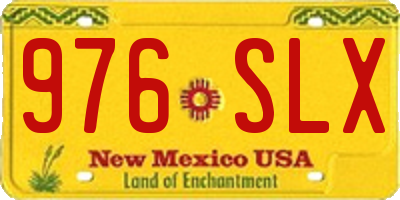 NM license plate 976SLX
