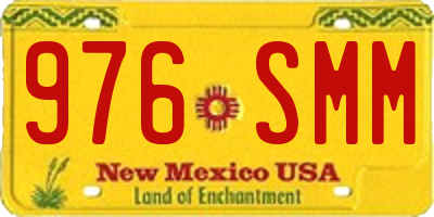NM license plate 976SMM
