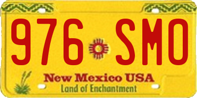 NM license plate 976SMO