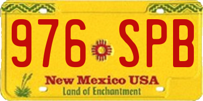 NM license plate 976SPB