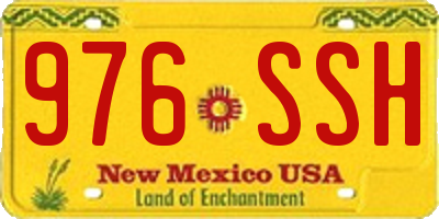 NM license plate 976SSH