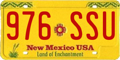 NM license plate 976SSU