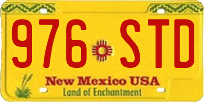 NM license plate 976STD