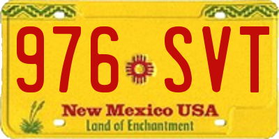 NM license plate 976SVT