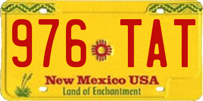 NM license plate 976TAT