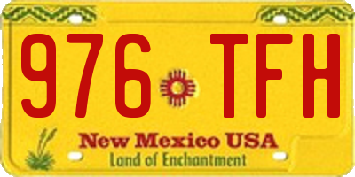 NM license plate 976TFH