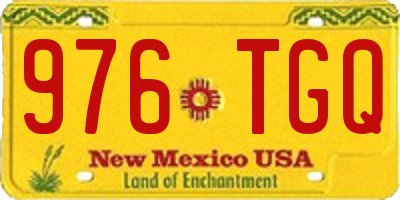 NM license plate 976TGQ
