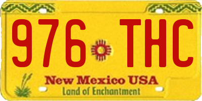 NM license plate 976THC