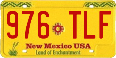 NM license plate 976TLF