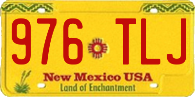 NM license plate 976TLJ