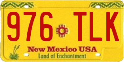 NM license plate 976TLK