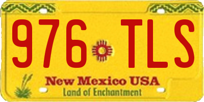 NM license plate 976TLS