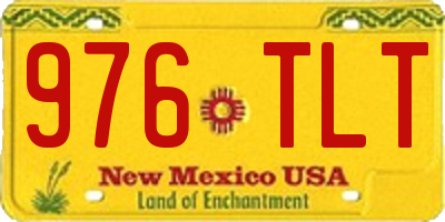 NM license plate 976TLT