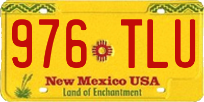 NM license plate 976TLU