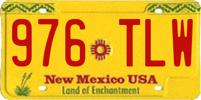 NM license plate 976TLW
