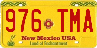 NM license plate 976TMA