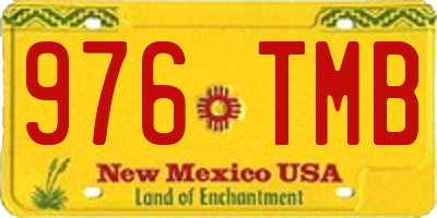 NM license plate 976TMB
