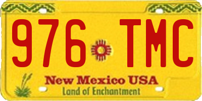 NM license plate 976TMC