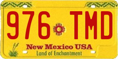 NM license plate 976TMD