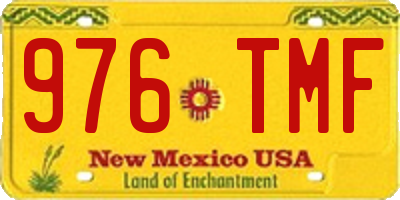 NM license plate 976TMF