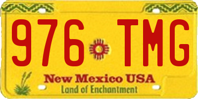NM license plate 976TMG