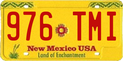 NM license plate 976TMI