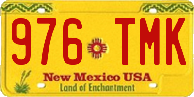 NM license plate 976TMK