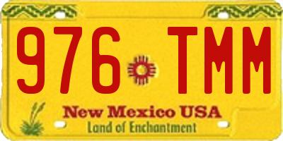 NM license plate 976TMM