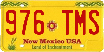 NM license plate 976TMS