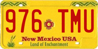 NM license plate 976TMU