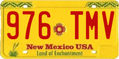 NM license plate 976TMV