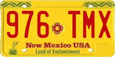 NM license plate 976TMX