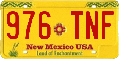 NM license plate 976TNF
