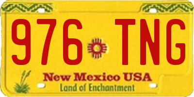NM license plate 976TNG