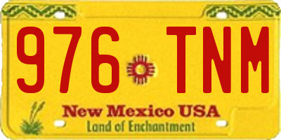 NM license plate 976TNM