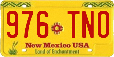 NM license plate 976TNO