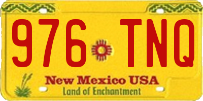 NM license plate 976TNQ